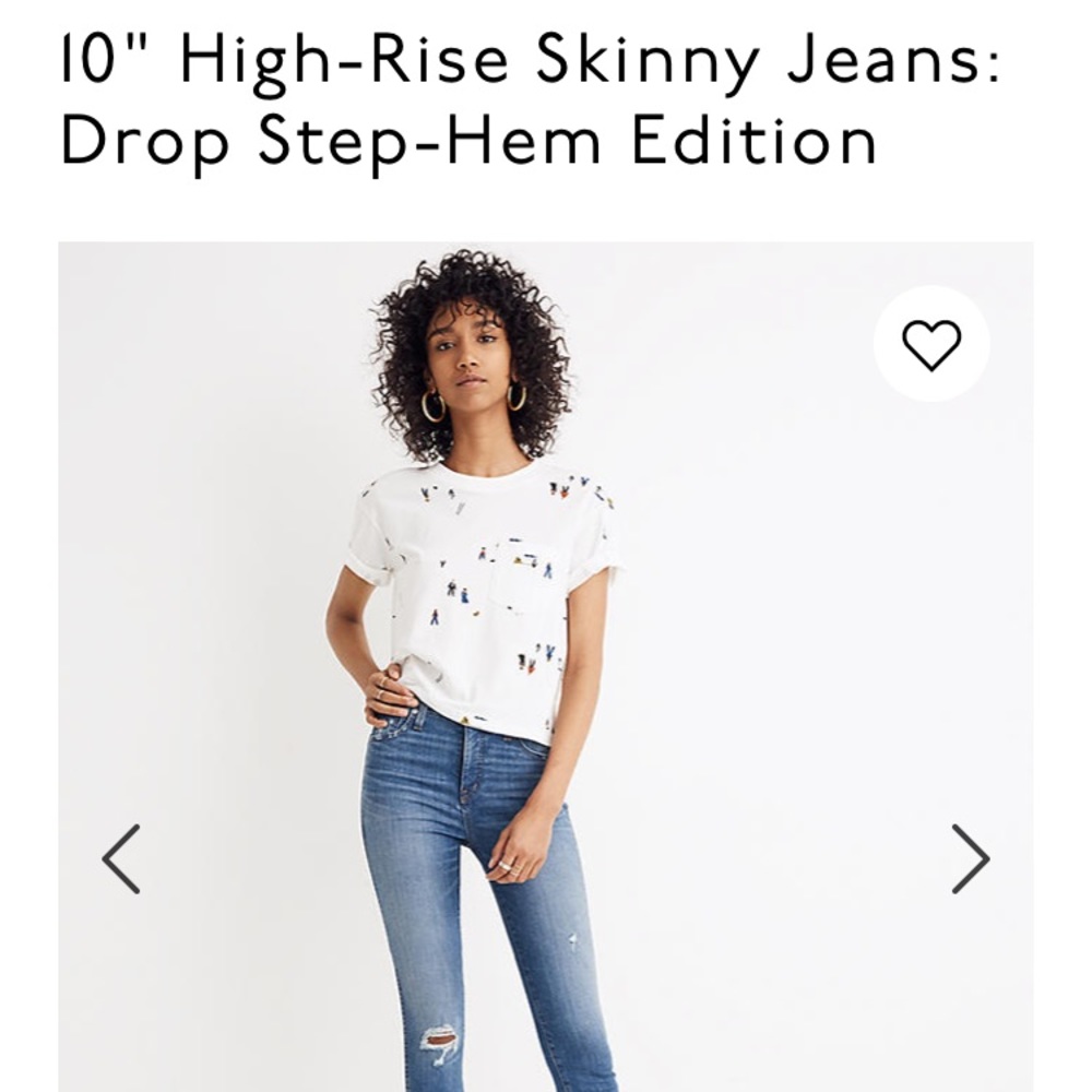 Madewell 10” skinny jeans